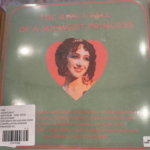 Chappell Roan The Rise And Fall Of a Midwest Princess 2LP UO Pink Vinyl In Hand - Picture 3 of 4